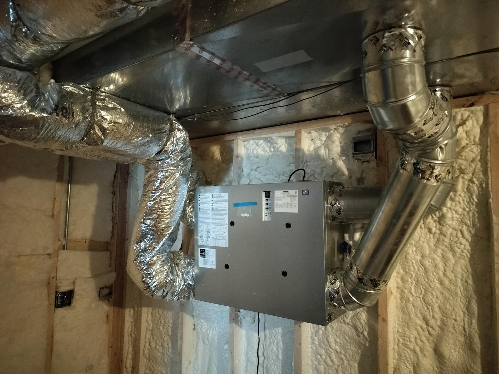 Indoor air quality equipment installed by American Mechanical Works