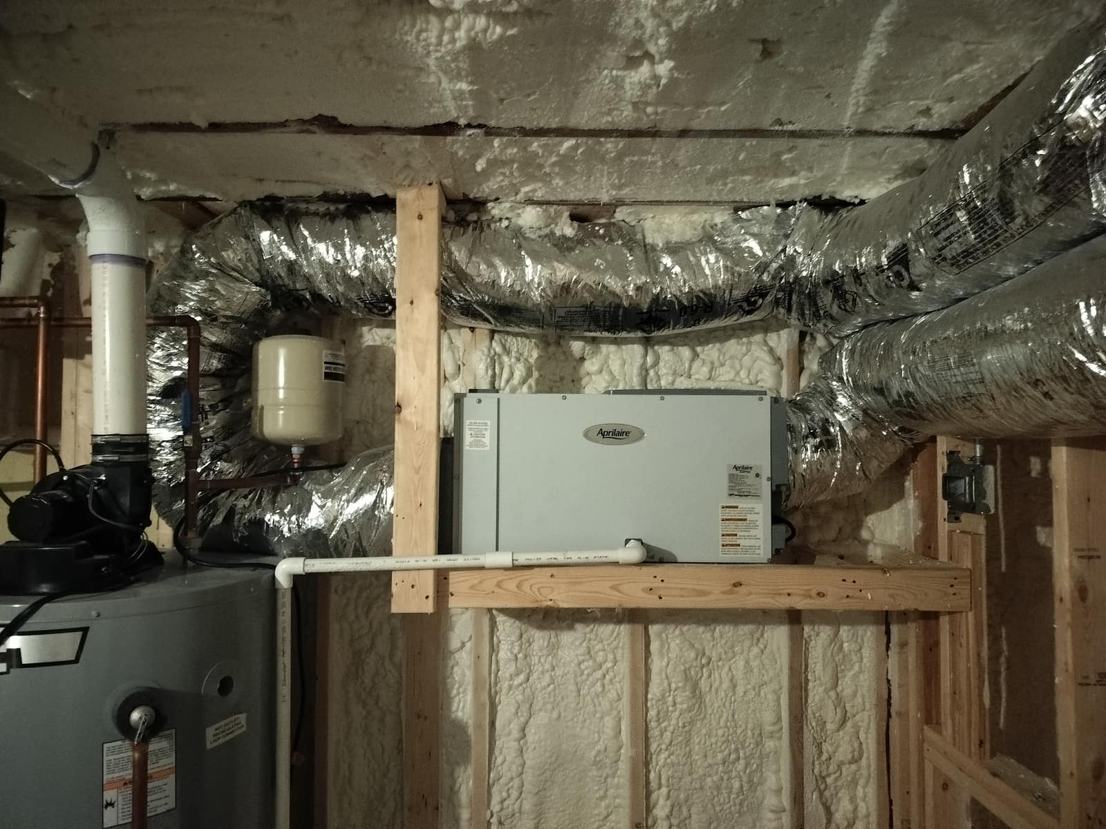 Indoor air quality equipment installed by American Mechanical Works