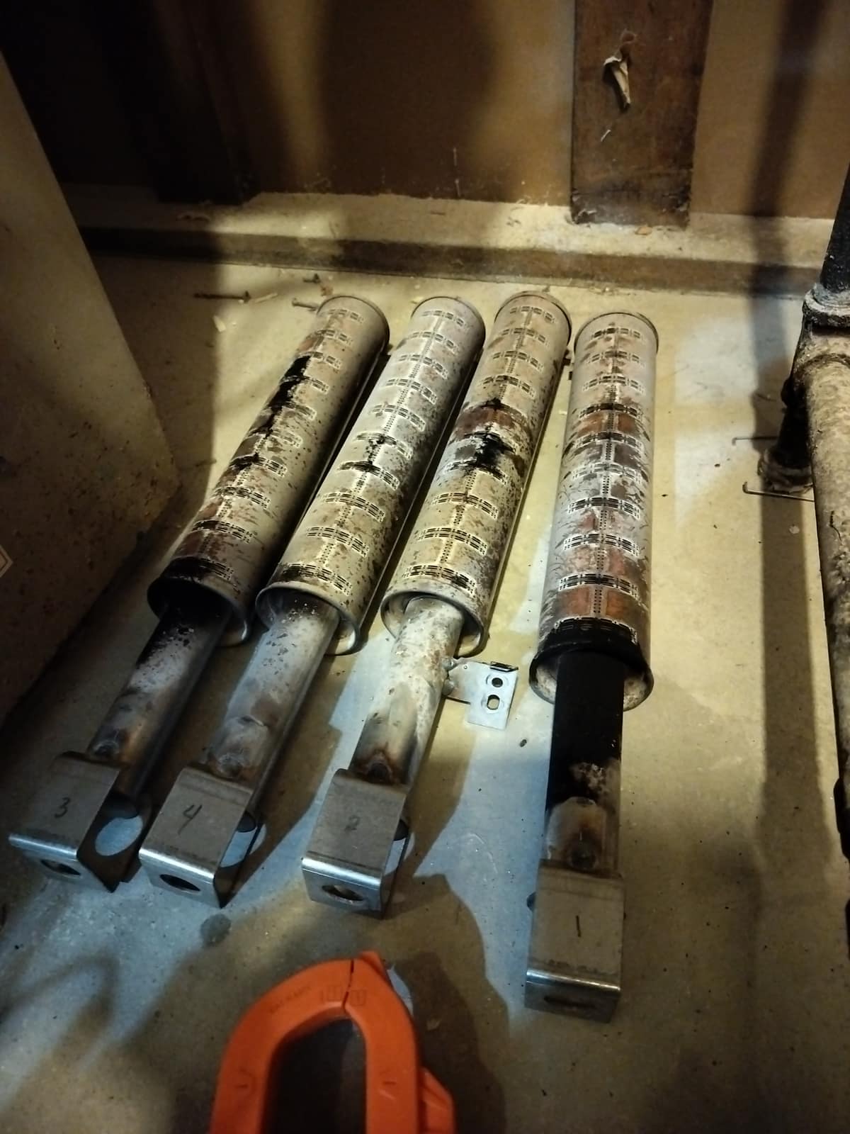 Hydronic boiler and zone-control piping installed by American Mechanical Works