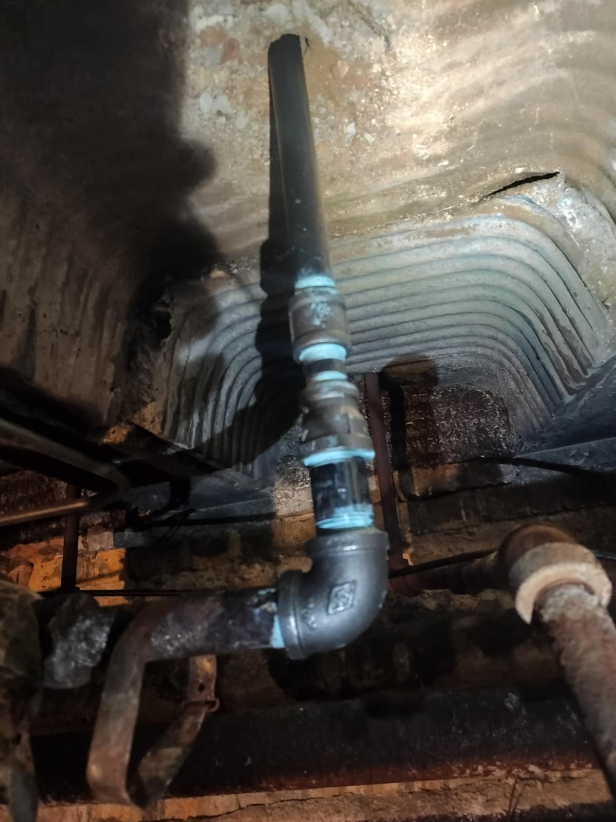 Hydronic boiler and zone-control piping installed by American Mechanical Works