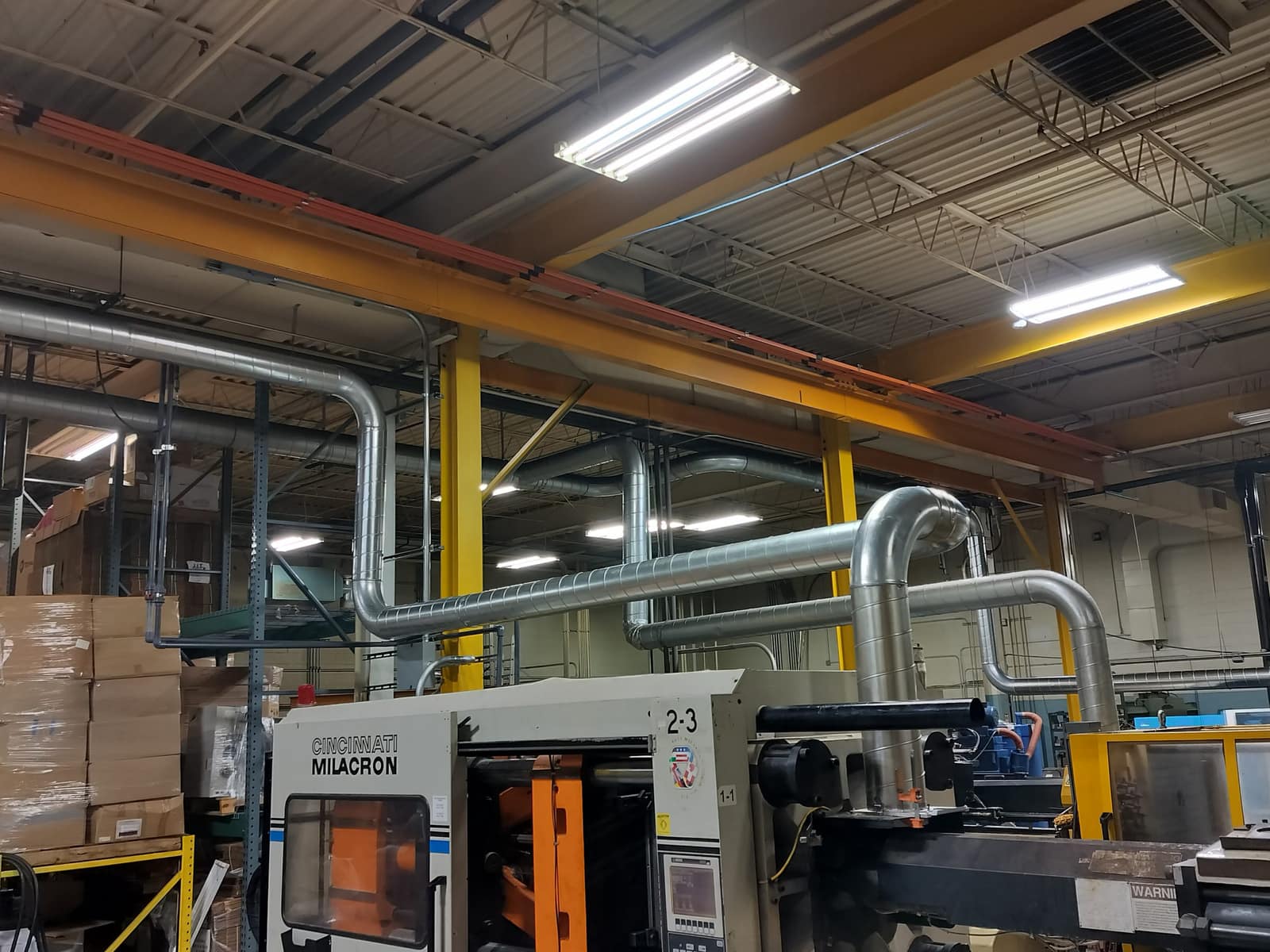 Commercial and industrial HVAC work by American Mechanical Works