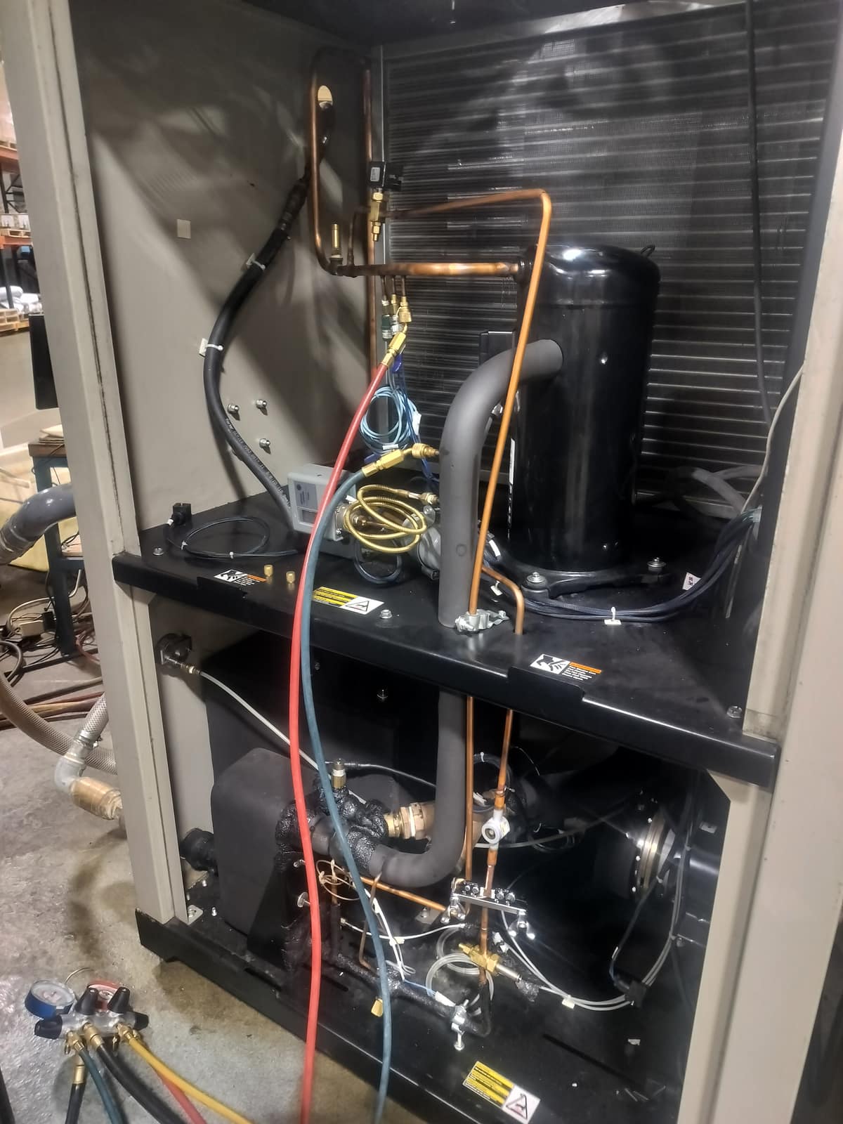 Commercial and industrial HVAC work by American Mechanical Works