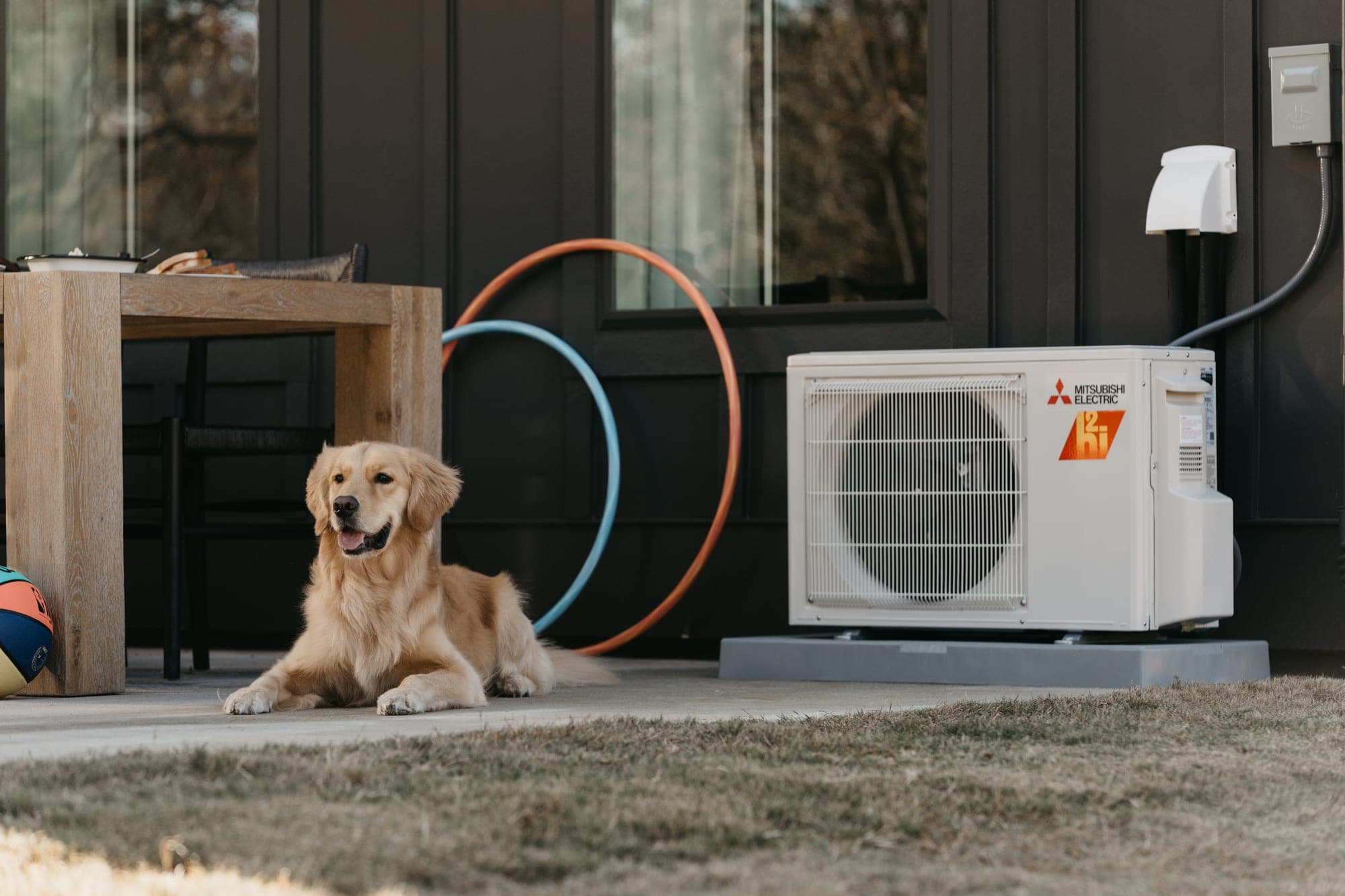 Mitsubishi Electric ductless system installed at a North Shore home by American Mechanical Works (AMW)